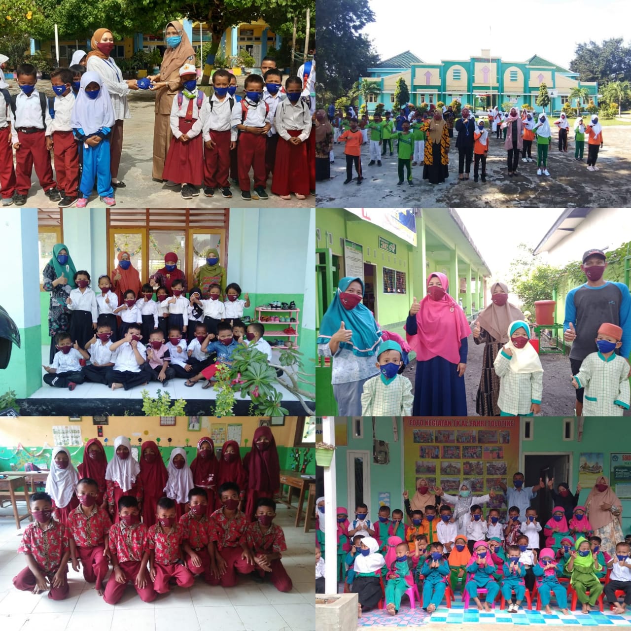 Penyaluran Masker untuk Sekolah - sekolah di wilayah Bima dan sekitarnya